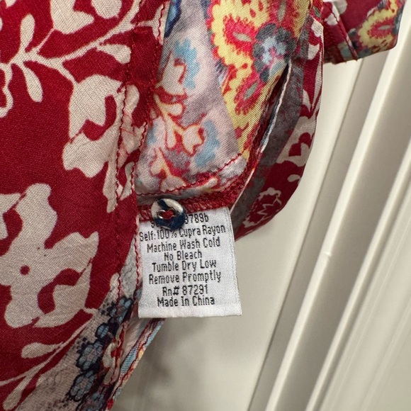 Johnny Was Multicolor Patchwork Blouse - Picture 3 of 3